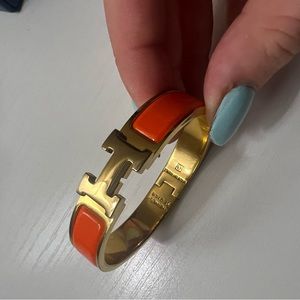 Orange & Gold Hermés Cuff
